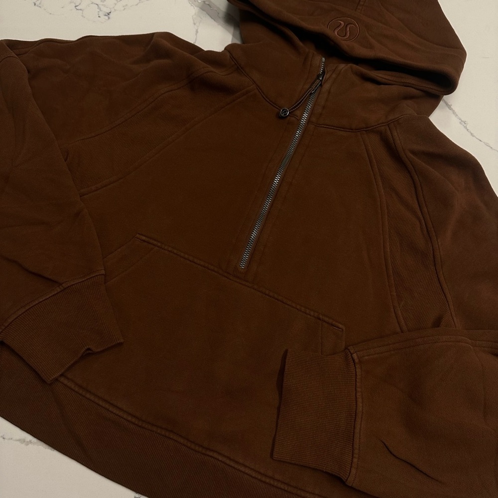Chocolate brown lulu lemon halfzip